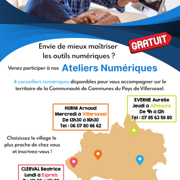 Les ateliers numériques sont de retour !
